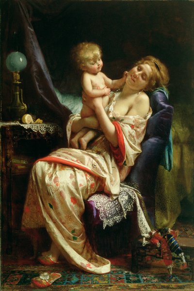 Maternity, 1873 by Leon Bazile Perrault